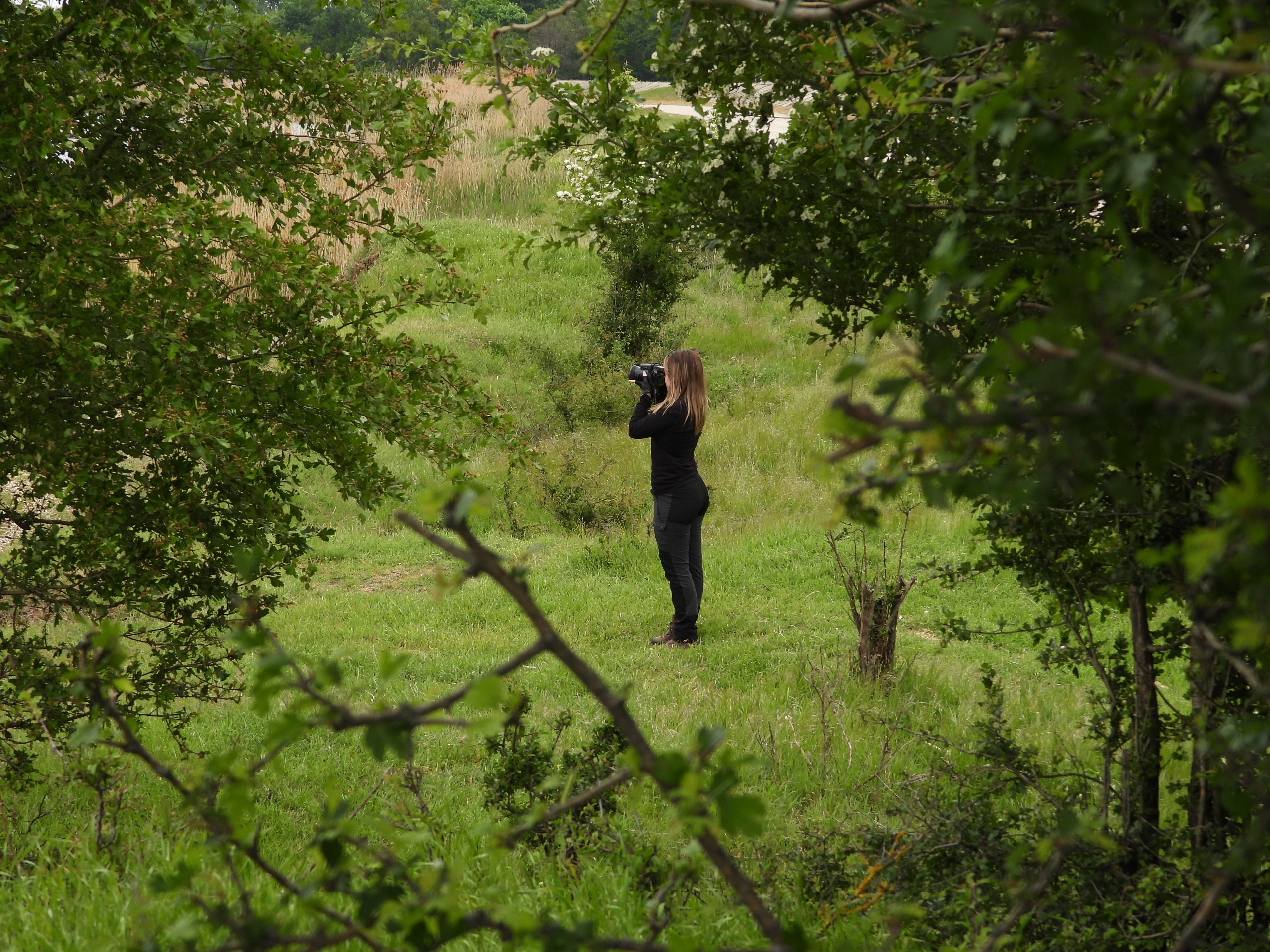 Sara during field monitoring